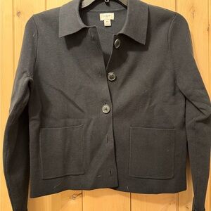 J. Crew Women's Black Button-Front cardigan